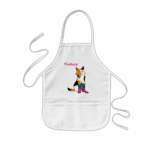 Jester the cat apron