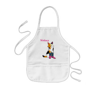 Jester the cat apron