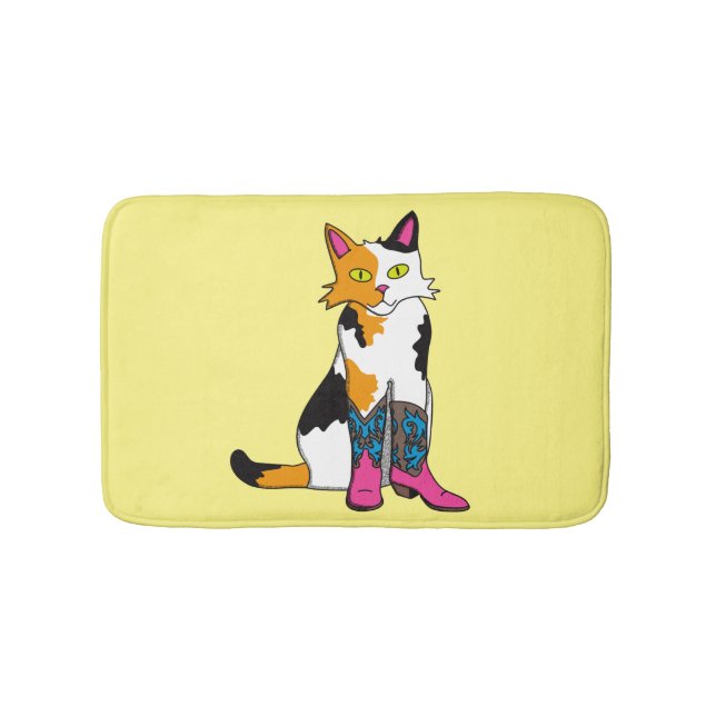Jester the cat bath mat (Front)
