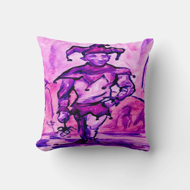 Jester Throw Pillow (Front)