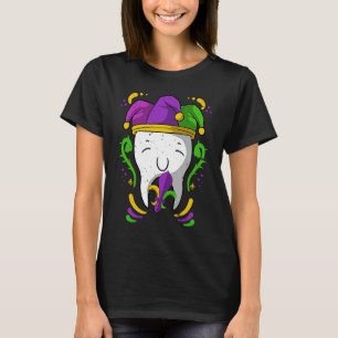 Jester Tooth Mardi Gras Dentist Dental Hygienist A T-Shirt