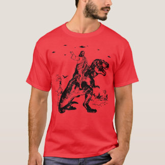 Jesu Riding Dinosaur Vintage For Men Womens  T-Shirt