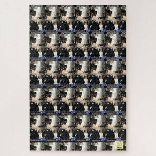 Jesucristo peleando Aikido contra el Diablo. Jigsaw Puzzle