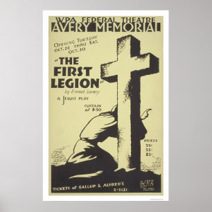 Jesuit First Legion 1937 WPA Poster