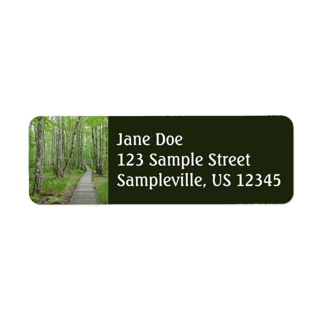 Jesup Path Boardwalk Trail Return Address Label (Front)