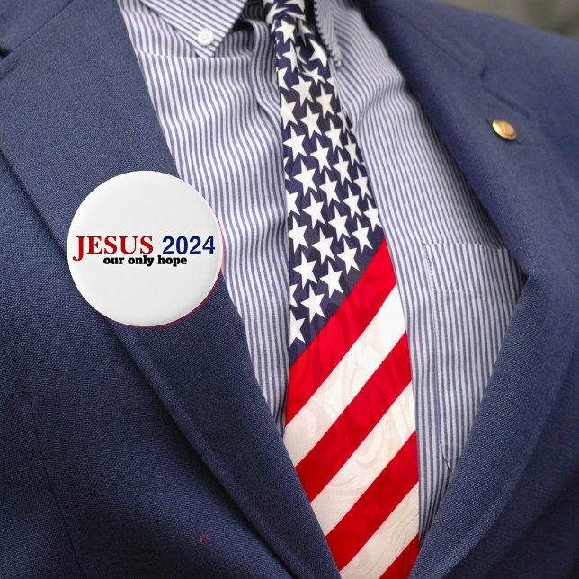 Jesus 2024 Our ONLY Hope Presidential 6 Cm Round Badge (Creator Uploaded)