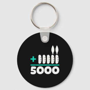 Jesus 2 Fishes 5 Breads 5000 Chosen Against The Cu Key Ring