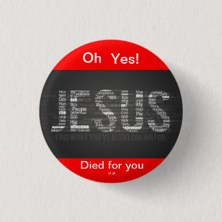 Jesus 3 Cm Round Badge