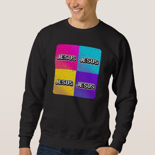 JESUS - 4 Square  Sweatshirt (Front)