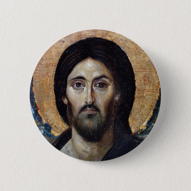 Jesus 6 Cm Round Badge (Front)