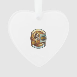 Jesus 9999 Unread Emails Inbox Zero Office Humor_1 Ornament