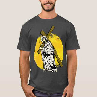 Jesus  A Cross Religion Good Friday Christian Bibl T-Shirt