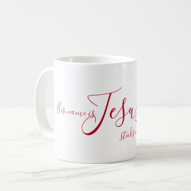 JESUS A Friend That Sticks Closer Than A Brother! Coffee Mug (Front Left)
