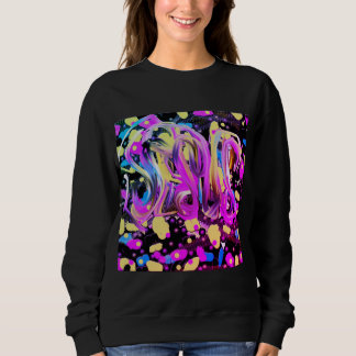 "Jesus" Abstract Gold Purple Sweatshirt