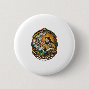 Jesus Accidental 100 Colour Copies Printer Mistake 6 Cm Round Badge