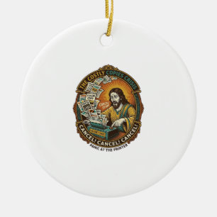 Jesus Accidental 100 Colour Copies Printer Mistake Ceramic Ornament