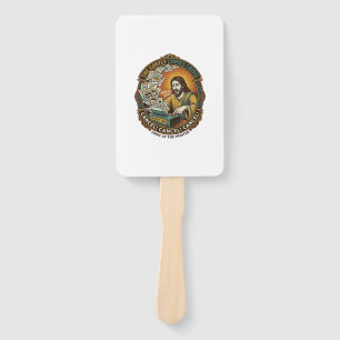 Jesus Accidental 100 Colour Copies Printer Mistake Hand Fan