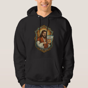 Jesus Accidental Video Call Dial Social Media Pani Hoodie