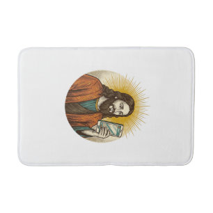 Jesus Accidental Video Instead Of Photo Camera Fai Bath Mat