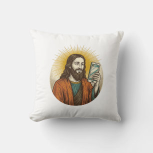 Jesus Accidental Video Instead Of Photo Camera Fai Cushion