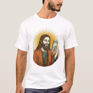 Jesus Accidental Video Instead Of Photo Camera Fai T-Shirt