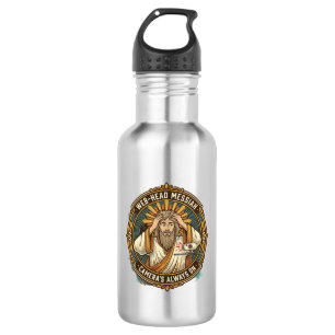 Jesus Accidental Video On Bedhead Morning Meeting  532 Ml Water Bottle