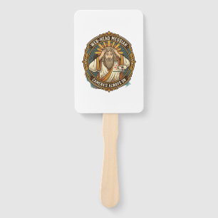 Jesus Accidental Video On Bedhead Morning Meeting  Hand Fan