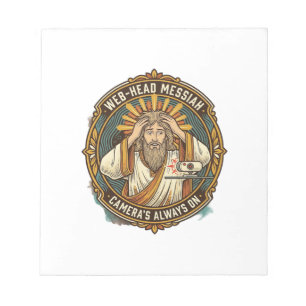 Jesus Accidental Video On Bedhead Morning Meeting Notepad