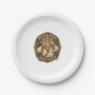 Jesus Accidental Video On Bedhead Morning Meeting  Paper Plate