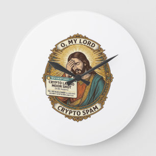 Jesus Added Spam Crypto Group Chat Annoyance Humou Large Clock