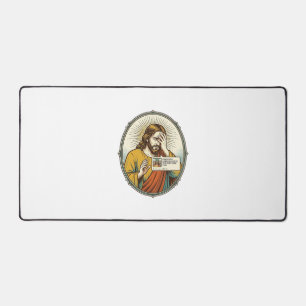 Jesus Added To Story Instead Direct Message Social Desk Mat
