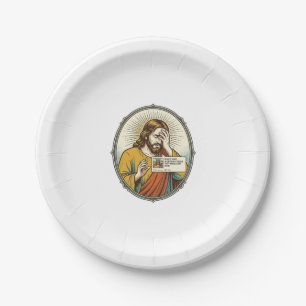 Jesus Added To Story Instead Direct Message Social Paper Plate