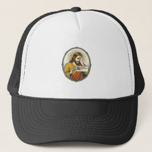 Jesus Added To Story Instead Direct Message Social Trucker Hat
