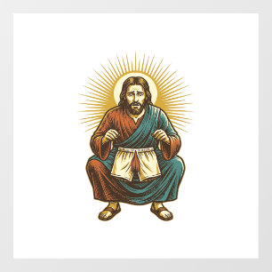 Jesus Adjusting Uncomfortable Wedgie Mid Squat Gym