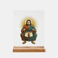 Jesus Adjusting Uncomfortable Wedgie Mid Squat Gym