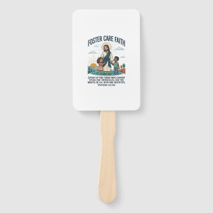 Jesus Adoption Foster Care Graphic Tee Christian A Hand Fan
