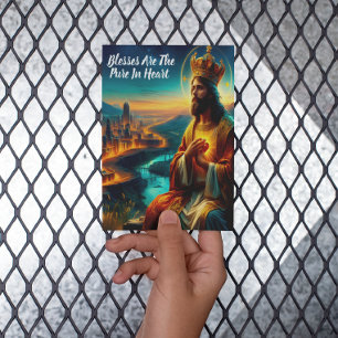 Jesus Adorned With a Majestic Crown Postcard