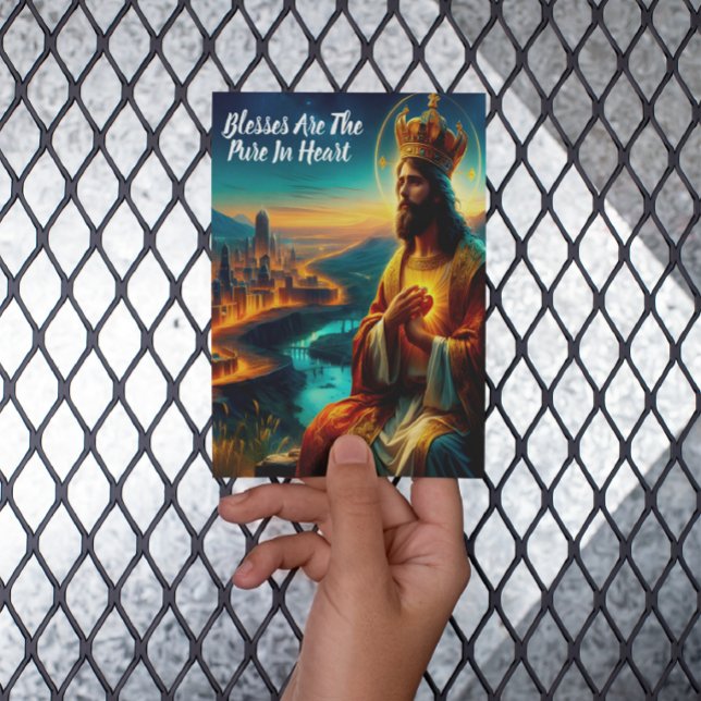 Jesus Adorned With a Majestic Crown Postcard (Creator Uploaded)