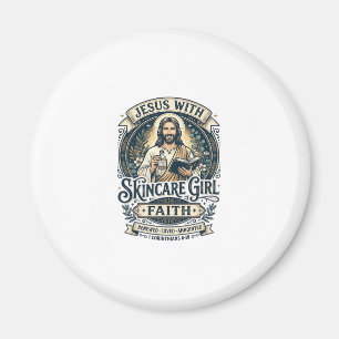 Jesus Aesthetician Skincare Vintage Shirt Christia Magnet