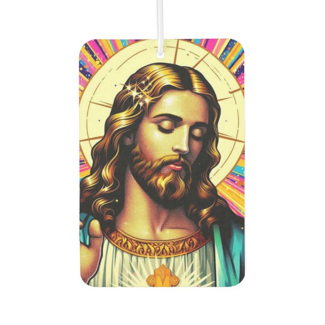 Jesus air freshener! car air freshener (Front)