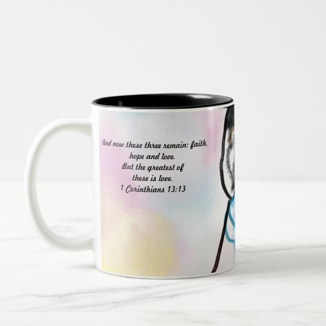 Jesus all thing Two-Tone coffee mug (Left)