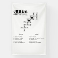 Jesus, Always The Answer Christian Faith Crossword