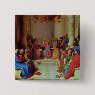 Jesus Among the Doctors, 1862 15 Cm Square Badge