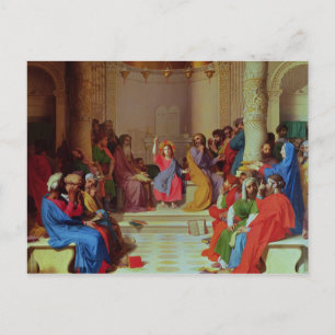 Jesus Among the Doctors, 1862 Postcard