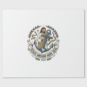 Jesus Anchor Hope Seal Jesus Anchor Hope Seal Chri Wrapping Paper