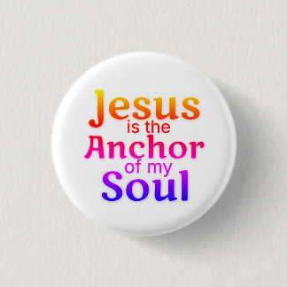 Jesus Anchor Soul Blutooth 3 Cm Round Badge