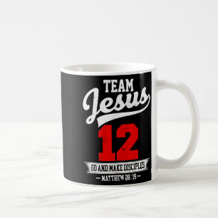 Jesus And Baseball Team Jesus Christian Matthew 28 Coffee Mug