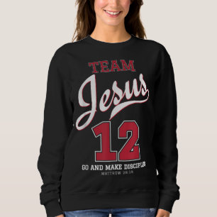 Jesus and Baseball Team Jesus Christian Sweatshirt