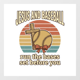 Jesus and Baseball Vintage Christian Shirt