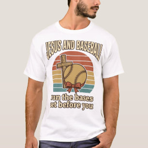 Jesus and Baseball Vintage Christian Shirt